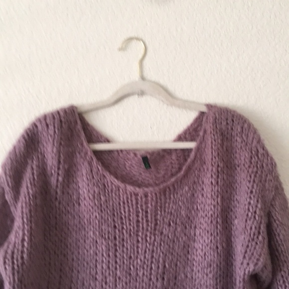 Stile Benetton Sweater Loose Knit Oversized Artsy - Picture 4 of 13